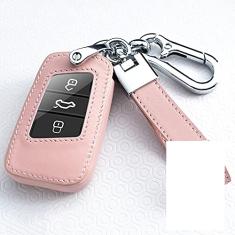 Capa para porta-chaves do carro, capa de couro inteligente, adequado para VW Polo Golf 4 5 6 7 mk7 Jetta POLO Tiguan MK1 MK2 Magotan, porta-chaves do carro ABS Smart porta-chaves do carro