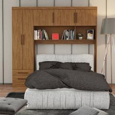 Guarda Roupa Modulado Paris 5 Portas 2 Gavetas - Freijó