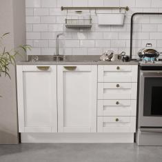 Balcão para Pia 120cm Arizona CabeCasa MadeiraMadeira Branco