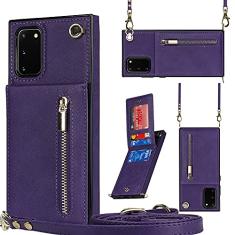 Capa de telefone para Samsung Galaxy S20 FE 5G 16.5 cm capa carteira com alça transversal suporte de cartão de couro flip slots de crédito fecho magnético S 20 EF UW S20FE5G S20FE 20S S2O Fan Edition