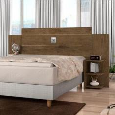 Cabeceira Casal Regulável com Prateleiras Acapulco - J&A Móveis