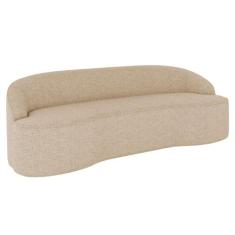 Sofá 5 Lugares para Sala de Estar Living 280cm Theo D06 Linho Marfim -