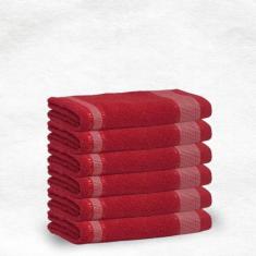 Jogo Toalhas de Banho Gigante 0.75 x 1.45 mts 100% Algodão 6 Peças - C