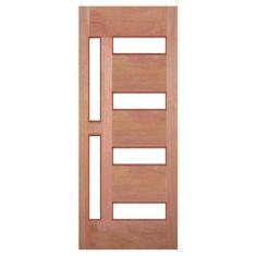 Porta de Madeira Maciça 5 Vidros Casmavi de Cedro Arana - 2.10 (A) X 1
