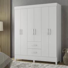 Guarda Roupas Casal 6 Portas 2 Gavetas Mobi