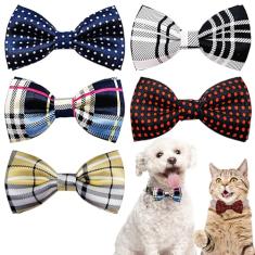 PET SHOW Coleira para cães pequenos para animais de estimação, gravata borboleta, filhotes, gatos, pingentes, acessórios, gravatas borboleta para aniversários, festas de casamento, S, Borracha