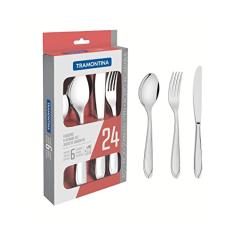 Faqueiro aço inox 24 pç.