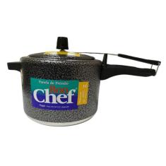 Panela de Pressão 4,5 Litros - Vieggio, Craquelado preto