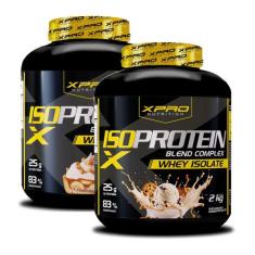 Kit 2x Whey Iso Protein Complex Blend 2Kg XPro Nutrition, BANANA+COOKI