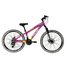 Bicicleta Aro 26 Vikingx Tuff 21v Alumínio Câmbio Shimano Freio a Disco Aros Vmaxx Preto-Unissex