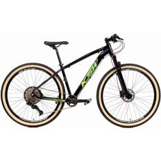 Bicicleta Aro 29 Ksw Xlt 12v Freios Hidráulicos 1x12v Suspensão Trava No Ombro Pneus Faixa Bege-Unissex