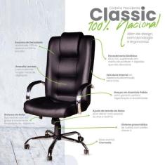 Cadeira Escritório Presidente Classic (100% Nacional) - Movelaria Toig