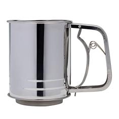 Mimo Style Polvilhador Com Mecanismo de Peneira Manual, Design de Filtro Duplo Com Tela de Malha Fina, Material em Aço Inox, Resistência e Durabilidade