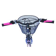 Bicicleta aro 24 preta rebaixada com aro aero pink