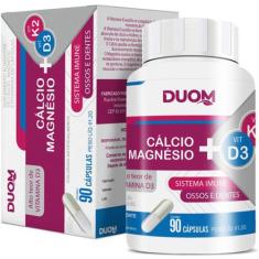 Cálcio Magnésio + Vit D3 + K2 Com 90Caps - Duom