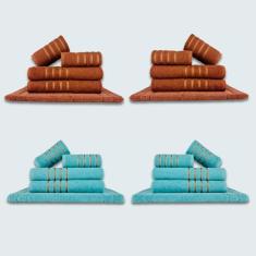 Jogo De Toalhas 20 Pçs Coleção Dubai 100% Algodão Mr+vd