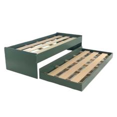 Cama Solteiro Bicama Ditália Cm-20 Cor:verde Oliva