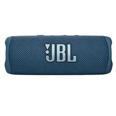 Caixa de Som Bluetooth JBL Flip6 Azul até 12h de Bateria, à Prova D´água IP67, Proteção de Carregamento USB 20W Rms