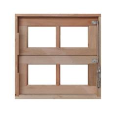 Vitrô Basculante de Madeira Mista Reto 60 x 60 Natural