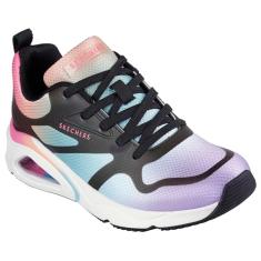 Skechers Tênis feminino Street, Tres-Air Uno - Hazey Sunset, Mulit preto, 35