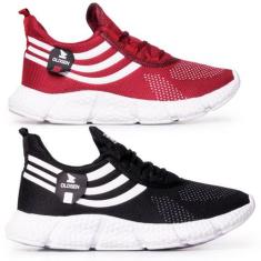 Kit 2 Tênis Masculino Esportivo Treino Academia Caminhada - Oldsen, Pr