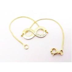Pulseira Infinito Que Seja Infinito Folheado Ouro 18k - Milena Folhead