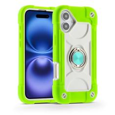 MARKILL Capa compatível com iPhone 16 Plus de 6,7 polegadas com suporte de anel de rotação de 360 graus, proteção contra quedas de grau militar, capa protetora robusta para iPhone 16 Plus para