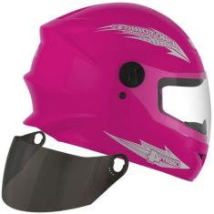 Capacete New Liberty Four 4 Moto Fechado Viseira Cristal Original + Vi