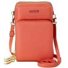 Bolsas Feminina Pequena Transversal Porta Cartão Carteira-Feminino