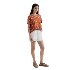 Blusa Hering Feminina Manga Curta Estampada-Feminino