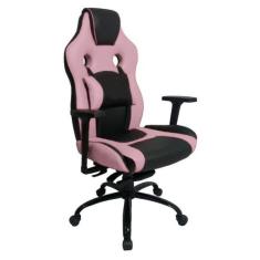 Cadeira Gamer com Almofada Linha Gamer Racing Rosa - Design Office Móv