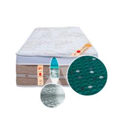 Colchão Solteiro Solteirão Premium Niponpedic One Face Molas Bonnel Tecnopedic 88x188x32cm Bege Castor