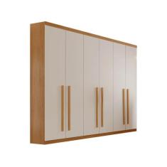 Guarda Roupa Casal Maya 100 MDF 6 Portas e 6 Gavetas - Rufato, Off-Whi