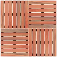 Deck de Madeira Modular Base Madeira Isabela 50cmx50cm