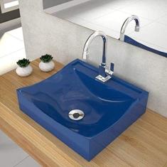 Cuba para Banheiro Q44W Lunna Compace Azul Escuro