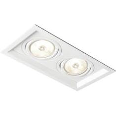 Spot Embutido Recuado II Duplo P/2 PAR30 Branco IN51362 - NewLine