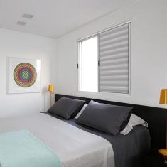 Janela de Alumínio Veneziana 100x100cm 3 Folhas Hale Esquadrias Branco