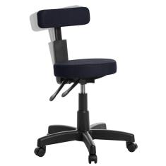 Cadeira Mocho Ergonômica Estética Clinica RCE Azul Escuro