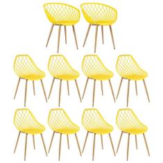 Kit - 2 Cadeiras Clarice Nest Com Braços + 8 Cadeiras Cleo -