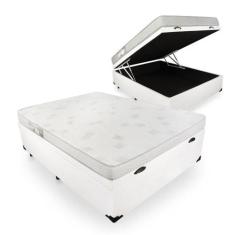 Cama Box Com Baú Viúva + Colchão De Espuma D23 - Ortobom - Light 128cm