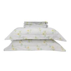 Jogo de Cama Casa Blanca Percal 400 Fios 100% Algodão Egípcio Queen 4 