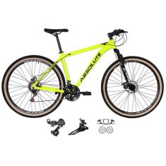 Bicicleta aro 29 Absolute Nero 4 Cabeamento Interno 24v Câmbios Shiman