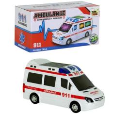 Brinquedo Infantil Carrinho de Ambulância com Som e Luz  - Toy King