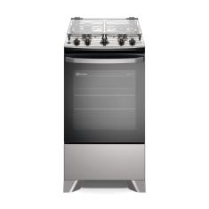 Fogão 4 bocas Electrolux Prata Efficient com Mesa Inox, PerfectCook e VaporBake (FE4IS) Bivolt