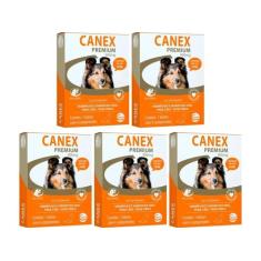 Canex Premium 900mg Vermifugo Cães Até 10kg 4 Comprimidos - 5 Unidades
