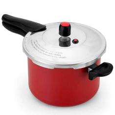 Panela de pressão fechamento externo turbo quality 4,5l aa vermelho - 