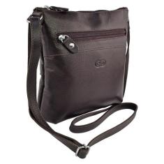 Bolsa Transversal CRAVO em Couro Galvani, Café