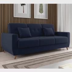 Sofá Cama 3 Lugares com Baú Pâmela
