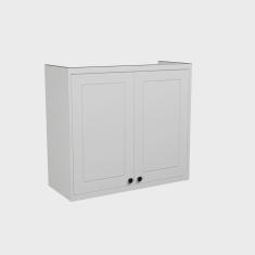 Armário Aéreo para Cozinha 80cm 2 Portas Sevilha