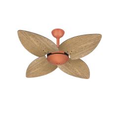 Ventilador Teto Cobre 4 Pás Freijó Winds Ventax Potente 110V